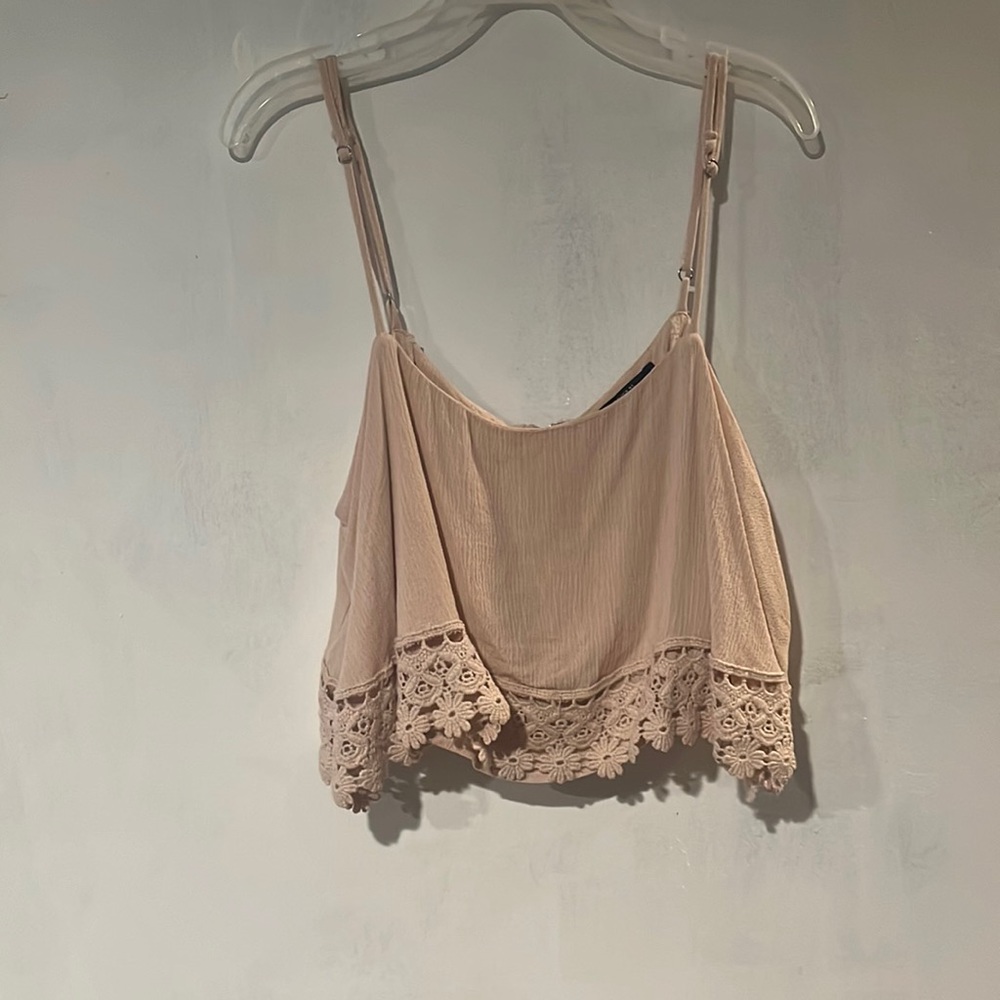 Blush pink crop top